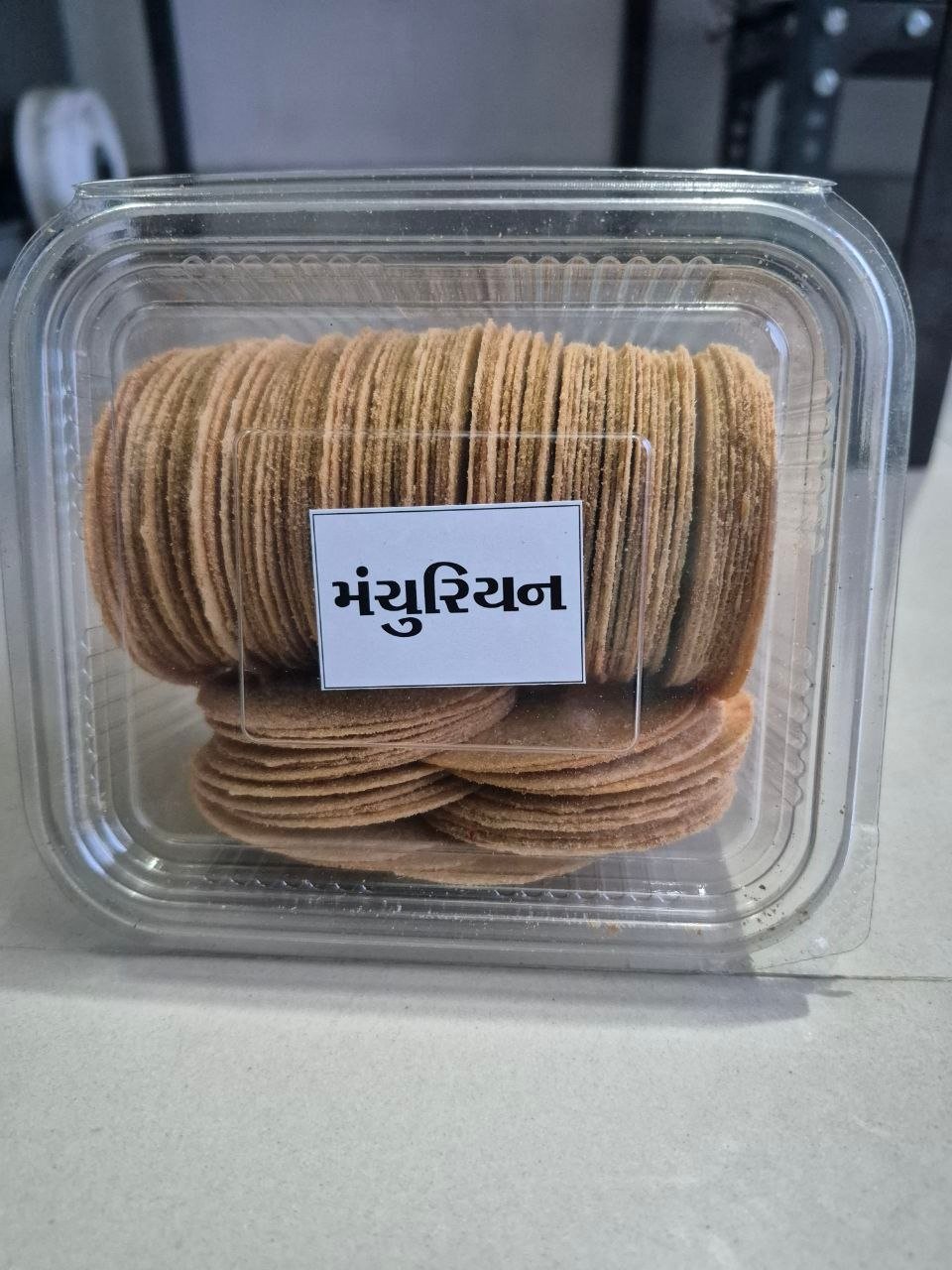 Manchurian Coin Khakhra 180gm pack by Khushi's Khakhra